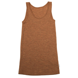 Joha wollen damestanktop Caramel
