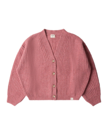 Matona Women - Organic knit cardigan wool mix - rose