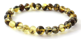 Barnsteen armbandje voor volwassenen olive round