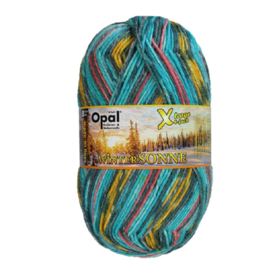 Opal sokkenwol XL wintersonne blauw, 8 draad