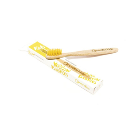 Nordics bamboe tandenborstel kind geel