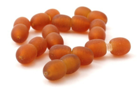 Barnsteen sluiting met schroefdraad raw cognac