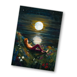 Esther Bennink - Ansichtkaart De Maan