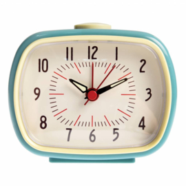 Retro alarm wekker blauw