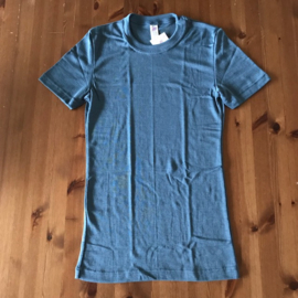 Engel Natur wolzijden heren  t-shirt blauw, maat 44