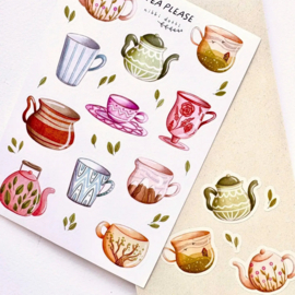Nikki Dotti - Stickervel Teatime