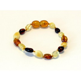Barnsteen armbandje baby/peuter multicolour  flat