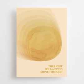 Anna Cosma - Ansichtkaart 'The light will always shine through'