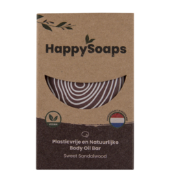 HappySoaps Body Oil Bar – Sweet Sandalwood