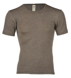 Engel Natur wolzijden heren  t-shirt walnut 