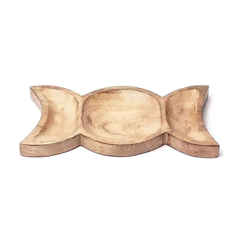 Houten maansikkel schaaltje