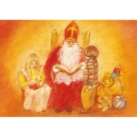 Marjan van Zeyl - Ansichtkaart Sinterklaasfeest