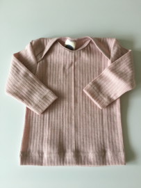 Cosilana wolzijdekatoen baby longsleeve roze