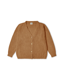 Matona Women Wool Knit Cardigan Ochre