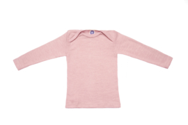 Cosilana wolzijden baby longsleeve uni woodrose