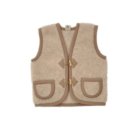 Alwero - Wollen bodywarmer Kids beige