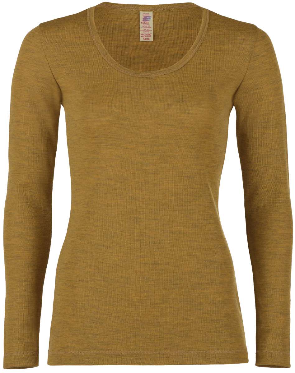 Engel Natur wollen longsleeve saffraan
