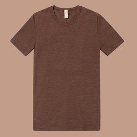 Engel Natur wollen t-shirt dames Cinnamon