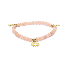 Armband Zonnesteen met bedeltjes