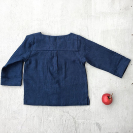 Simply Grey Kids linnen shirt navy