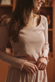 Evelina Apparel - Pointelle shirt blush