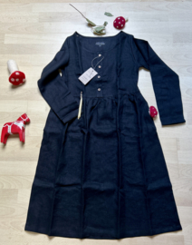 Simply Grey dames linnen  Hinterland dress Black, S/M