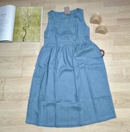 Simply Grey dames linnen  Hinterland dress zonder mouw Dusty Aqua