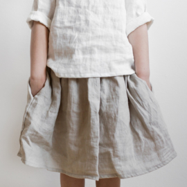 Simply Grey Kids linnen rok ochre, 18-24 maanden