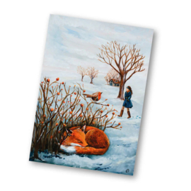 Esther Bennink - Ansichtkaart Wintergeheimen