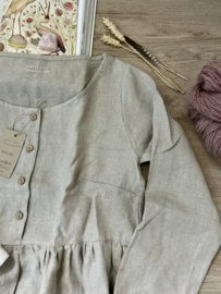 Simply Grey dames linnen  Hinterland dress Naturel, S