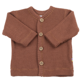 Joha merinowollen gebreid vest blush heavy wool
