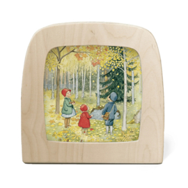 Toverlampplaat Elsa Beskow - October