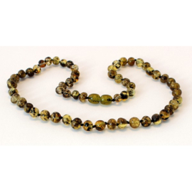 Barnsteen ketting volwassenen olive 