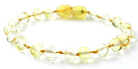 Barnsteen armbandje volwassenen lemon met extra lengte