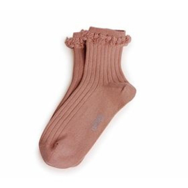 Collégien frilly socks adult Bois de Rose, 36-38