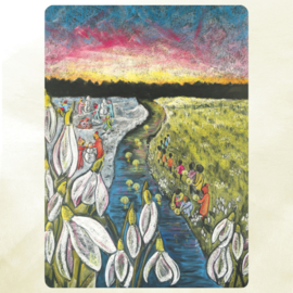 Kapitein Kalk - Ansichtkaart Winter