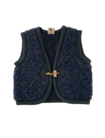 Alwero - Wollen bodywarmer Kids navy