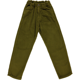Poudre Organic - Women's cord pants Fir Green