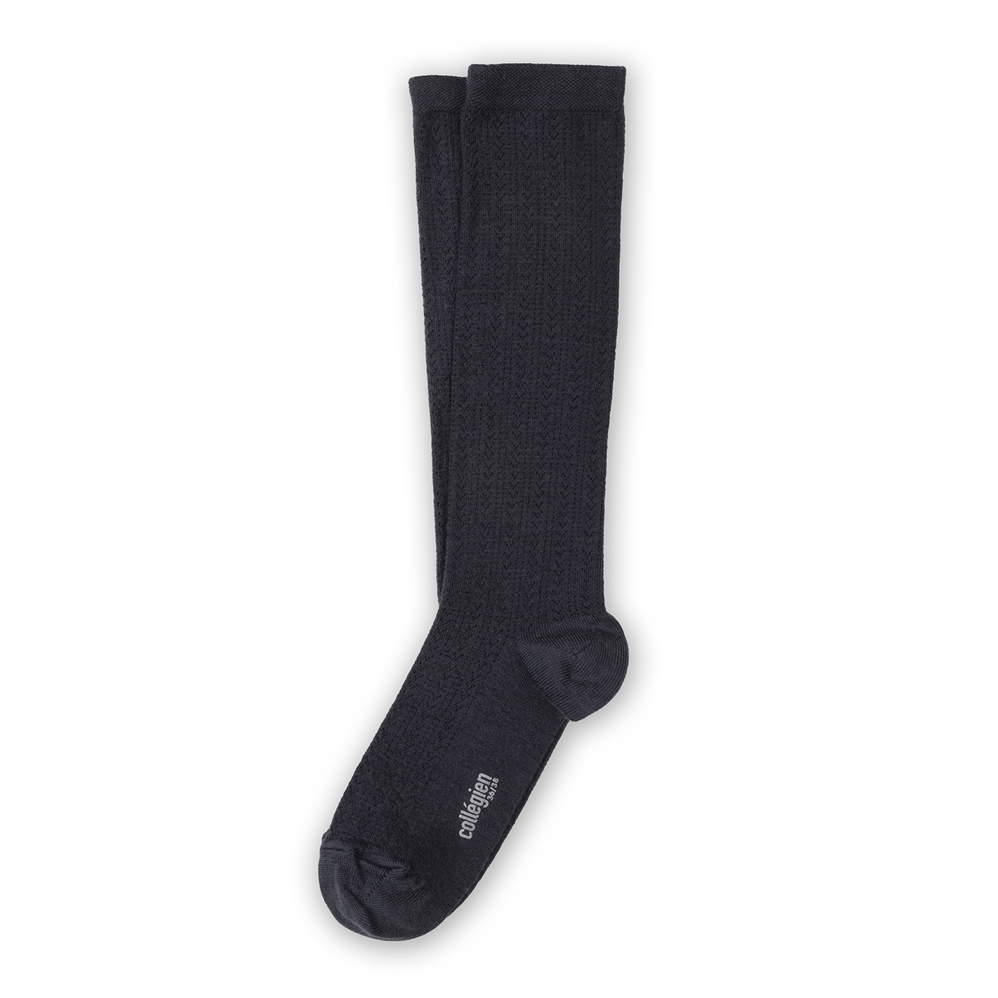 Adèle Pointelle Merino Wool Knee-high Socks Pierre de Volvic