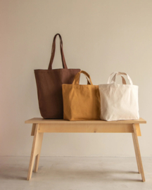 Katoenen shopper Espresso