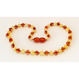 Barnsteen ketting kind cognac met butter