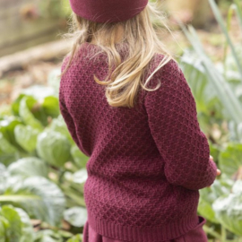 Disana Aran Wollen Sweater Bordeaux