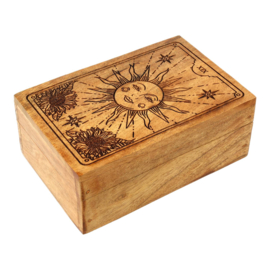 Acacia houten doos Zon