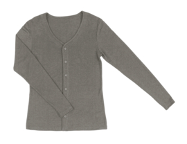 Joha wolzijden damesvest V-neck sesam
