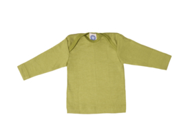 Cosilana wolzijden baby longsleeve groen