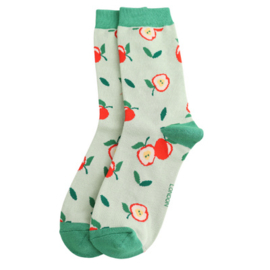Miss Sparrow sokken bamboe Apples 37-41
