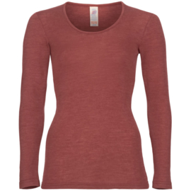 Engel Natur wolzijden longsleeve dames Copper