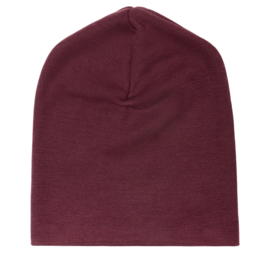 Engel Natur wolzijden beanie adult bordeaux