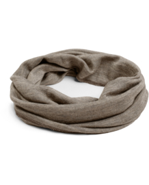 Engel Natur wolzijden loopscarf walnut