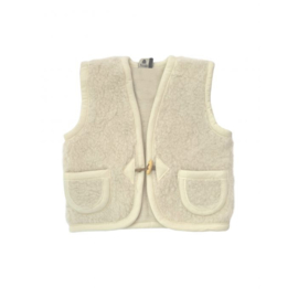 Alwero - Wollen bodywarmer Kids naturel